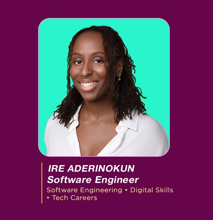 Ire Aderinokun — Software Engineer, a Baobab Women Network mentor